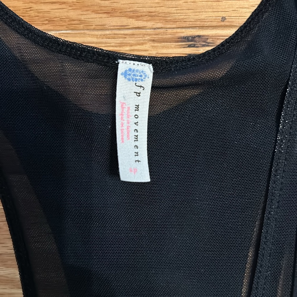 Free People black tank cropped jumpsuit, small. Worn once. Perfect condition! - Picture 2 of 6